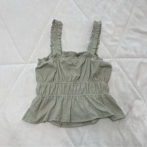 Juniper blue sage green tank